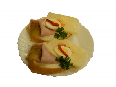 Obložený chlebíček Extra s pomazánkovým máslem