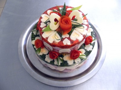 Aspikový dort - svatební patrový (cena za Kg)